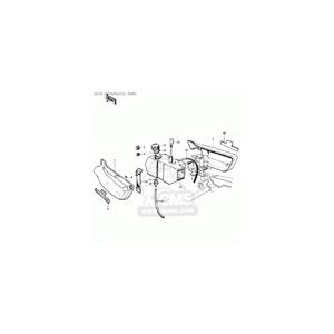 CMS シーエムエス Side Cover Emblem， lh Z1 KAWASAKI カワサキ エンブレム 外装