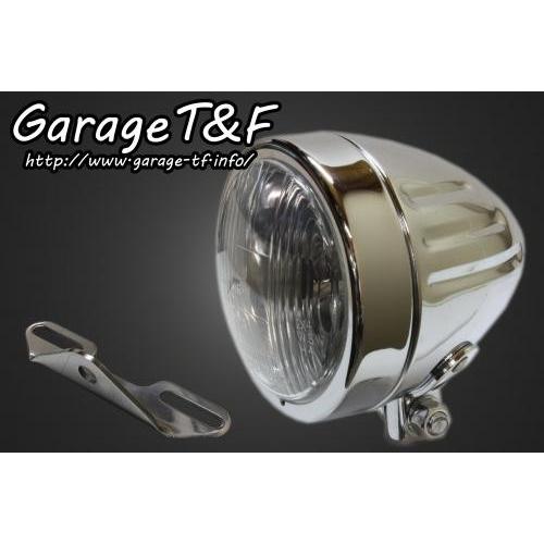 Garage T\u0026F ガレージ 4インチスリムライト＆ライトステーキット タイプB バルカンクラシック400 バルカン400 KAWASAKI カワサキ ヘッドライト 灯火類