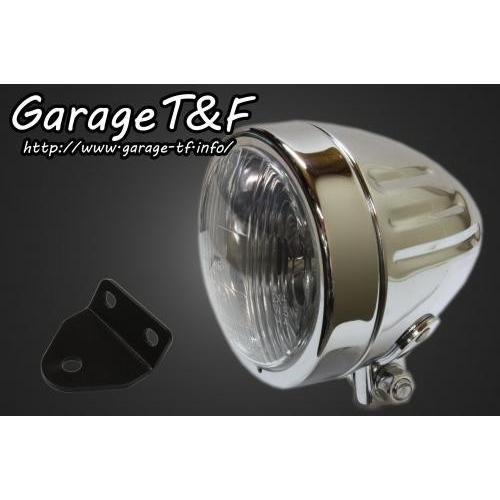 Garage T\u0026F ガレージ 4インチスリムライト＆ライトステーキット タイプC SR400 YAMAHA ヤマハ ヘッドライト 灯火類 電装系