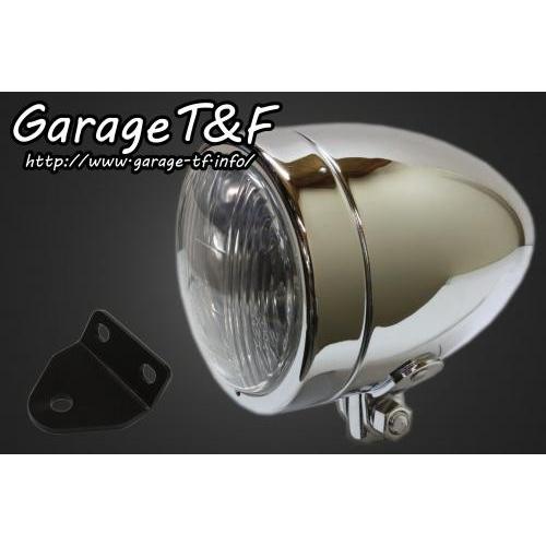 Garage T\u0026F ガレージ 4インチスリムライト＆ライトステーキット タイプC SR400 YAMAHA ヤマハ ヘッドライト 灯火類 電装系