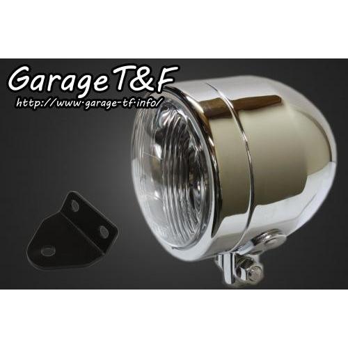 Garage T\u0026F ガレージ 4インチドームライト＆ライトステーキット タイプC SR400 YAMAHA ヤマハ ヘッドライト 灯火類 電装系