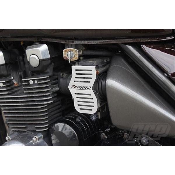 ACP（エーシーピー） ロゴ入りメッキキャブサイドカバー ゼファーχ