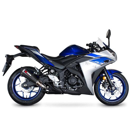 SCORPION スコーピオン セルケトテーパー スリップオンマフラー YZF-R25 YZF-R3 YAMAHA ヤマハ マフラーの画像