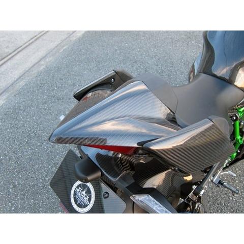 A-TECH エーテック シートカウル 装着側：本体側 / 素材：綾織ドライカーボン(DC) ニンジャ H2 H2R KAWASAKI カワサキ シートカウル・テールカウル カウル関連の画像