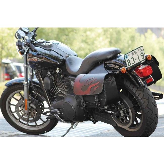 DEGNER デグナー ナイロンダブルサドルバッグ ファイヤー カラー：ビンテージレッド サイドバッグ 車体用バッグ・ケース_4