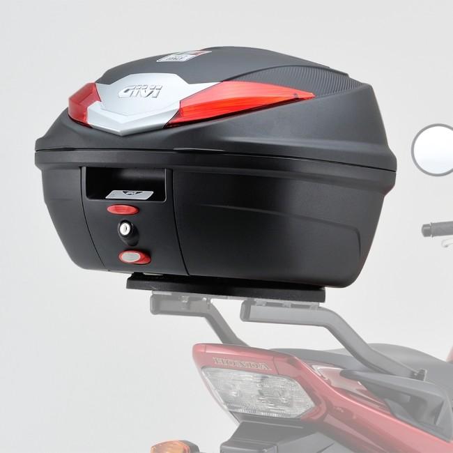 GIVI ジビ モノロックケース B360N レンズカラー：レッド トップケース・テールボックス 車体用バッグ・ケース