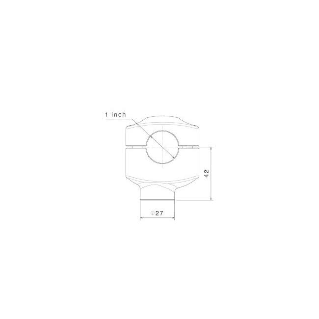 rizoma リゾマ ハンドルバーライザー TRIUMPH トライアンフ YAMAHA ヤマハ ハンドルポスト・ハンドルライザー ハンドル周辺パーツ ハンドル | rizoma | 01