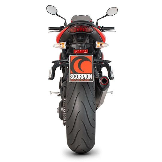 SCORPION スコーピオン セルケトテーパー スリップオンマフラー Speed Triple 1050 TRIUMPH トライアンフ マフラー_2