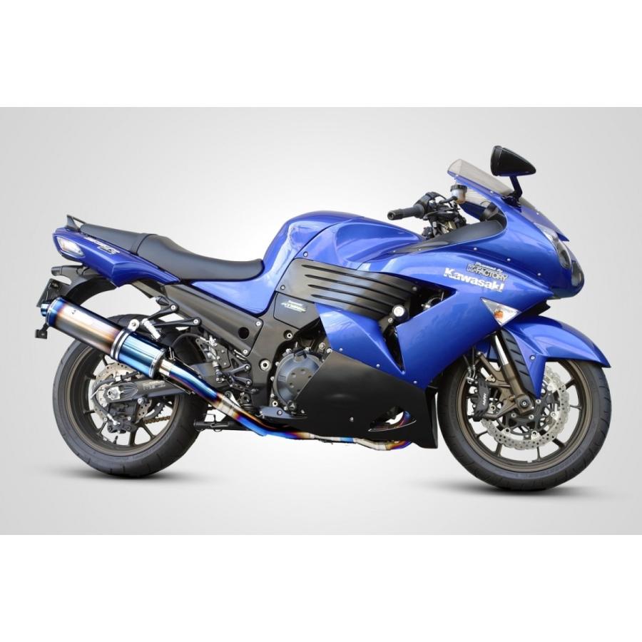 K-FACTORY ケイファクトリー チタン フルエキゾーストマフラー 1本出し ZZR1400 KAWASAKI カワサキ マフラー