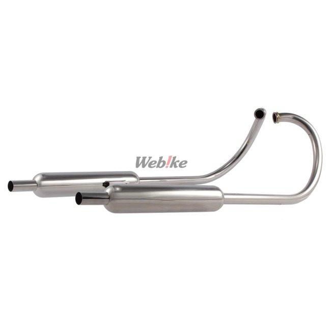 W400 W650 Kファクトリー製、ステンレスキャブトンマフラー K-FACTORY ケイファクトリー FRC ステン フルエキゾースト