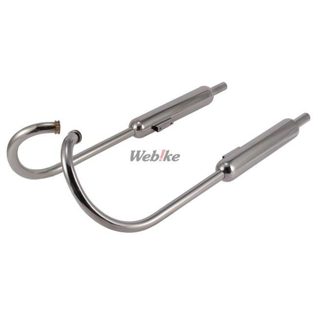 W400 W650 Kファクトリー製、ステンレスキャブトンマフラー K-FACTORY ケイファクトリー FRC ステン フルエキゾースト