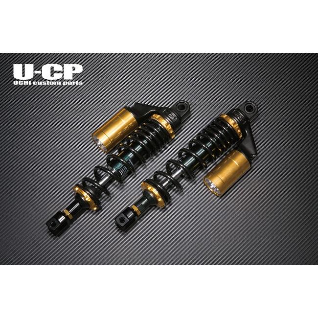 U-CP ユーシーピー リアサスペンション カラー：ブラック／ゴールド GSX1100S カタナ (刀) SUZUKI スズキ サスペンション 足回り