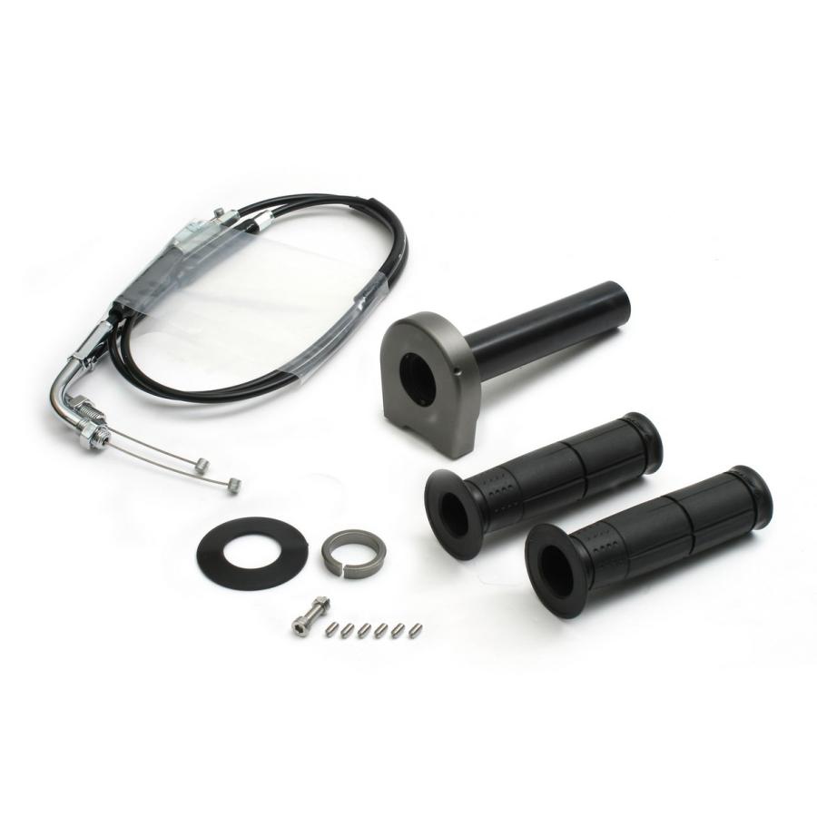 ACTIVE アクティブ スロットルキット TYPE-2 ホルダーカラー：ガンメタ / ワイヤー金具：メッキ インナー巻取径：Φ32 Z900RS Z1000 KAWASAKI カワサキ