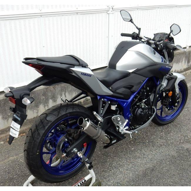 WR’S ダブルアールズ リアエキゾースト スリップオンマフラー サイレンサー：ソリッド MT-25 MT-03 YAMAHA ヤマハ マフラーの画像