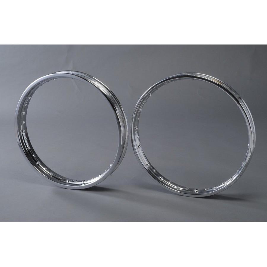 HONDA CB400F D.I.D製メッキリム前後セット(1.6＋1.85) エムテック中京