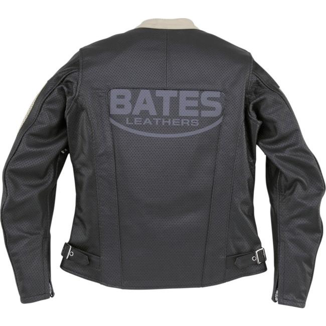 【美品】BATES 2WAY パンチング レザー レーシング ジャケット BATES（ベイツ） 2Way パンチドホールレザージャケット レディース