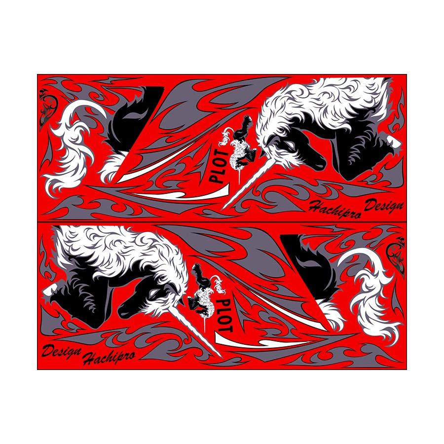 PLOT プロト デカールキット ユニコーン カラー：レッド CBR250R (2011