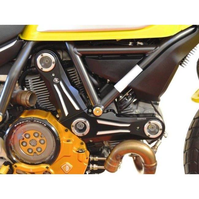 DUCABIKE (DBK) ドゥカバイク (ディービーケー) アルミビレット タイミングベルト カバー 本体カラー：ブラック / リングカラー：シルバー DUCATI ドゥカティ_1