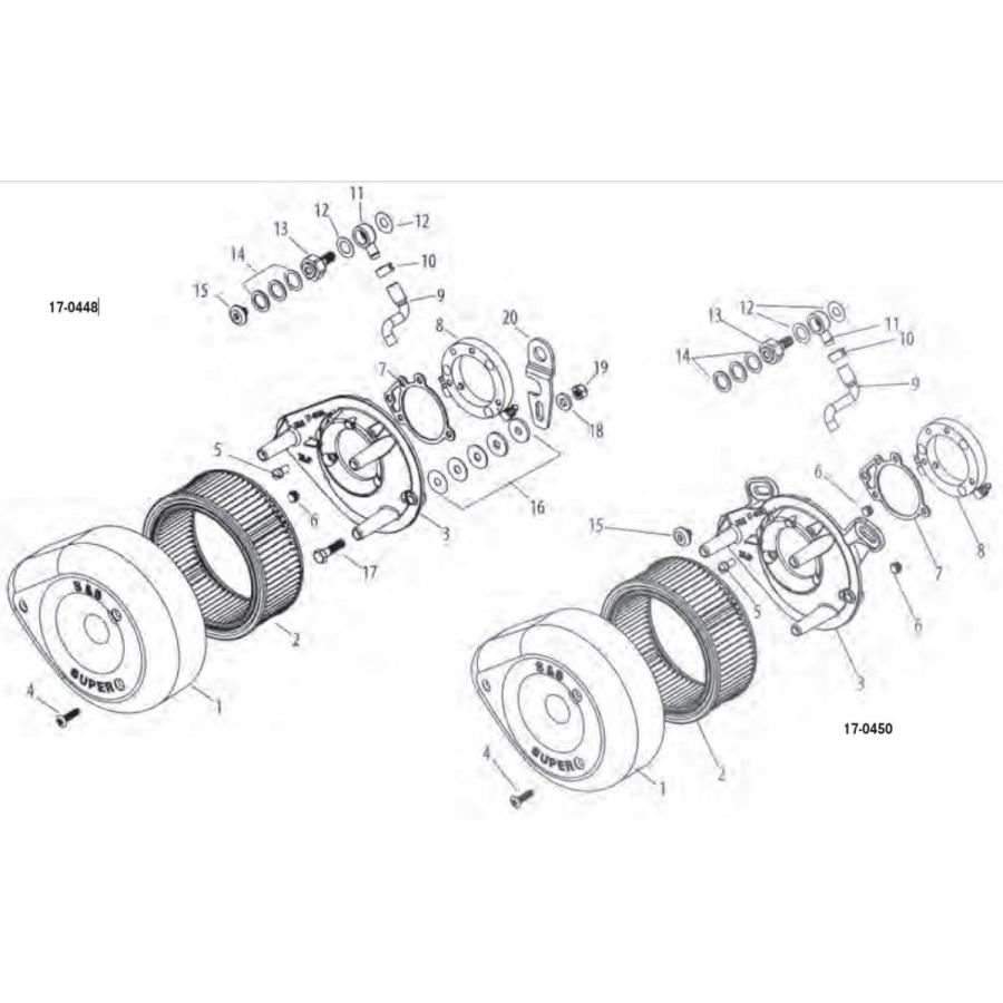 確認用。同梱になりました KIJIMA キジマ 【補修パーツ(S&S エアークリーナーキット CV ＆ EFI用