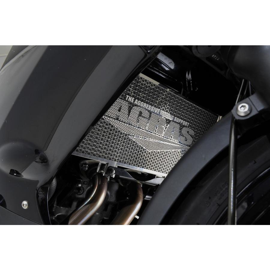 Agras - AGRAS アグラス ラジエターコアガード B手あい：AGRASロゴタイプ皆無 ER-4n ニンジャ400R KAWASAKI カワサキ ラジエーターコアガード・オイルクーラーコアガード ラジエターガード-冷却系パーツ