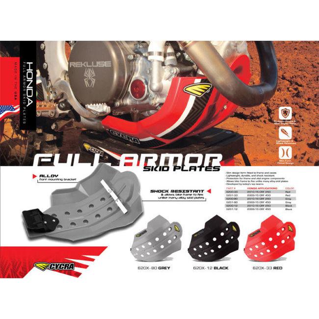 CYCRA サイクラ フルカバースキッドプレート カラー：ファクトリーグレー 2010-2016 CRF250R HONDA ホンダ アンダーガード・スキッドプレート フレーム_5
