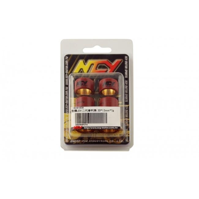 NCY エヌシーワイ ウェイトローラー 20×12mm 10g×6個 WEIGHT:10g BWS125 Mio125 GTR aero SMAX 125 BREEZE BWS R CYGNUS X YAMAHA ヤマハ ウエイトローラー | ブランド登録なし | 02