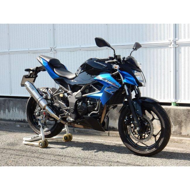 WR’S ダブルアールズ リアエキゾースト スリップオンマフラー サイレンサー：チタン Z250SL KAWASAKI カワサキ マフラーの画像