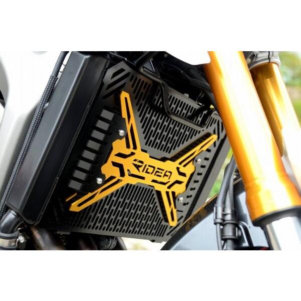 RIDEA リデア ラジエーターコアガード カラー：レッド MT-09 トレーサー XSR900 YAMAHA ヤマハ ラジエーターコアガード・オイルクーラーコアガード 冷却関連の画像
