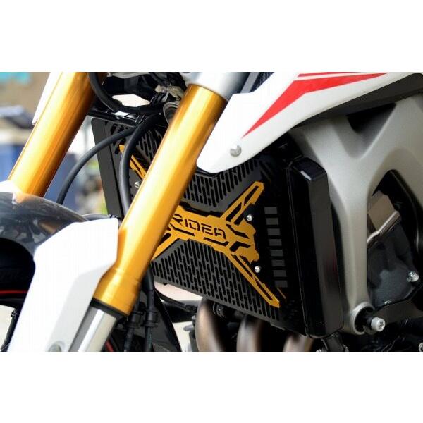 RIDEA リデア ラジエーターコアガード カラー：レッド MT-09 トレーサー XSR900 YAMAHA ヤマハ ラジエーターコアガード・オイルクーラーコアガード 冷却関連の画像