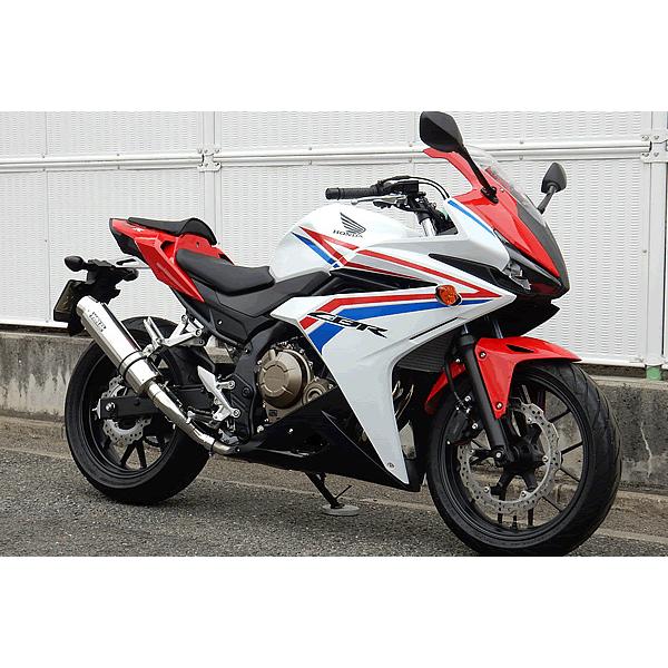 WR’S ダブルアールズ リアエキゾーストスリップオンマフラー サイレンサー：ステンレス CBR400R HONDA ホンダ スリップオンマフラー マフラーの画像