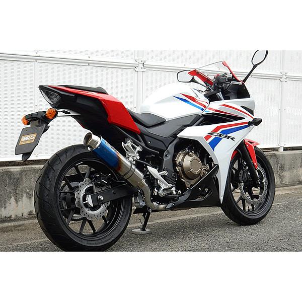 待望の再入荷! WR CBR400R(2BL-NC56) ラウンドタイプスリップオンマフラー カーボンサイレンサー仕様 WR