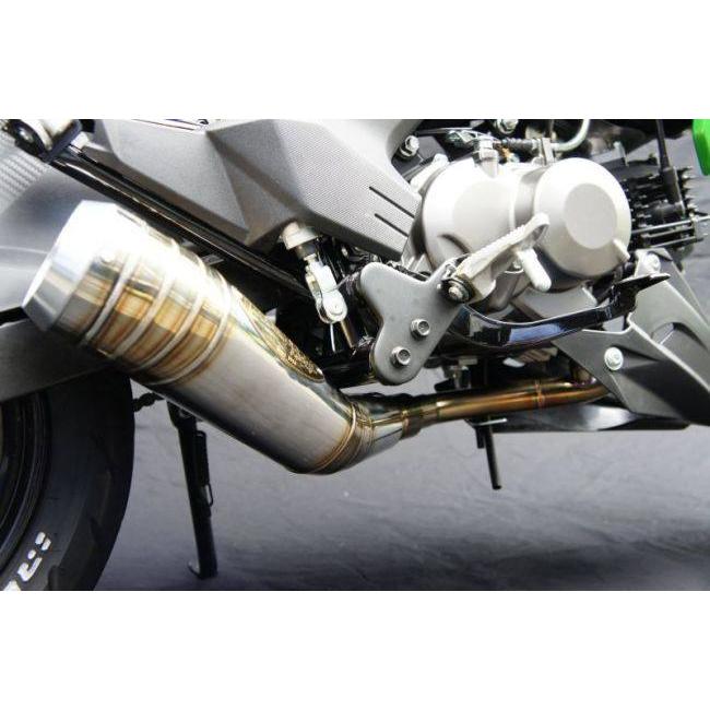 月木レーシング ツキギレーシング TRエキゾーストシステムMINI 月光メガホン Z125 プロ KAWASAKI カワサキ フルエキゾーストマフラー マフラー