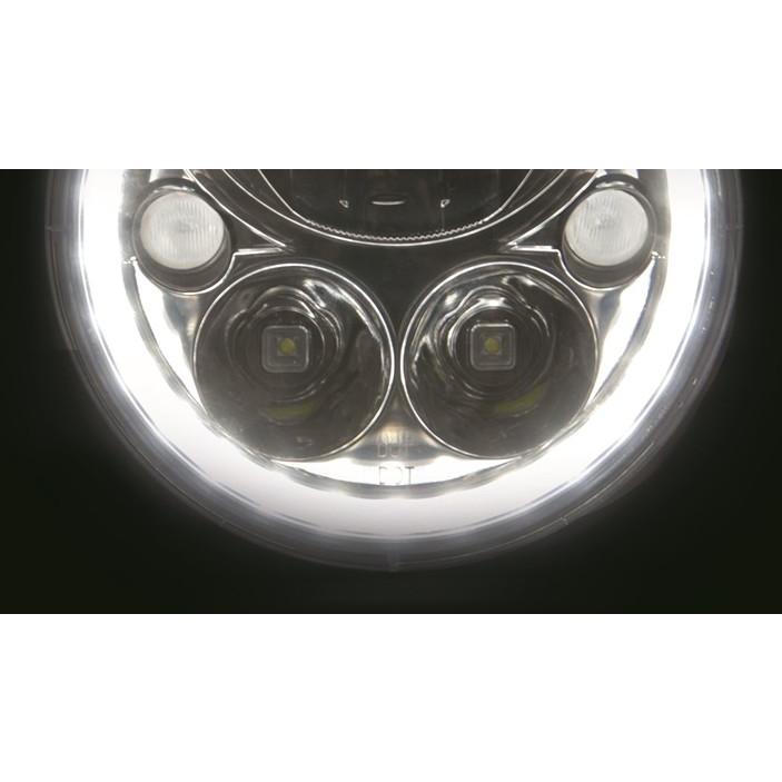 Remotion リモーション HYPER REAL LEDヘッドライトユニット サイズ：5.5インチ/146mm / カラー：クローム ヘッドライト 灯火類 電装系