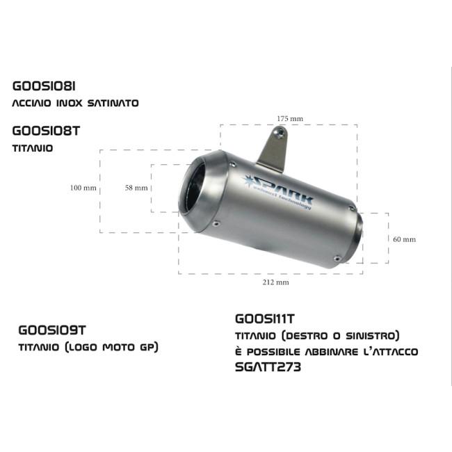 SPARK EXHAUST スパーク マフラー MOTOGP 汎用サイレンサー 汎用 補修 
