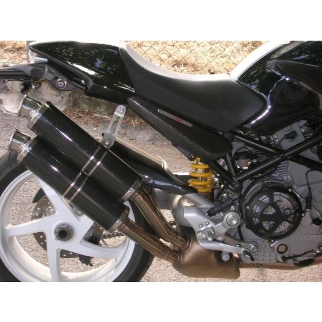 SPARK EXHAUST スパーク マフラー ROUND スリップオンマフラー 2本出し タイプ：キャタライザー付き Monster S4R (07-08) S4RS (06-08) DUCATI ドゥカティ_1