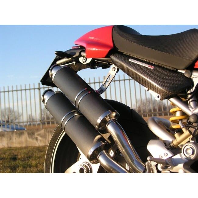 SPARK EXHAUST スパーク マフラー ROUND スリップオンマフラー 2本出し タイプ：キャタライザー付き Monster S4R (07-08) S4RS (06-08) DUCATI ドゥカティ_2
