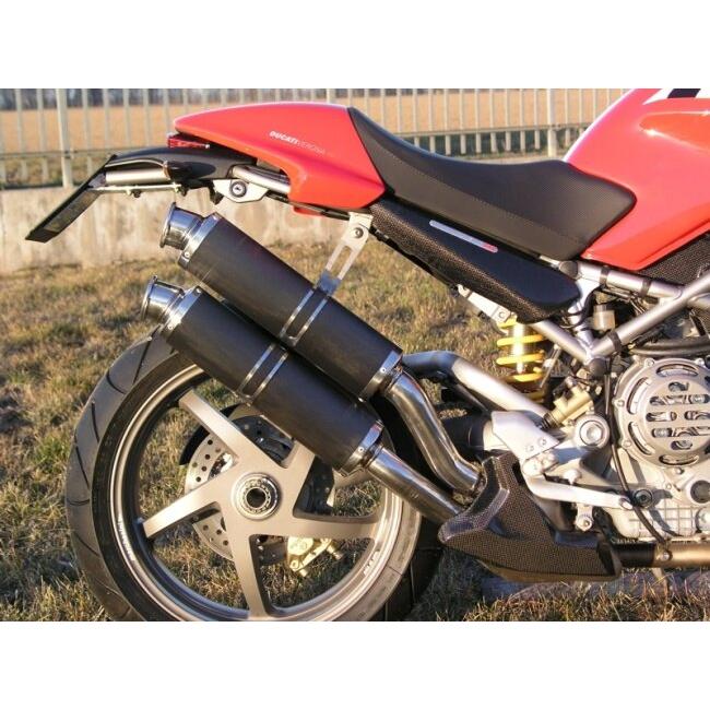SPARK EXHAUST スパーク マフラー ROUND スリップオンマフラー 2本出し タイプ：キャタライザー付き Monster S4R (07-08) S4RS (06-08) DUCATI ドゥカティ_3