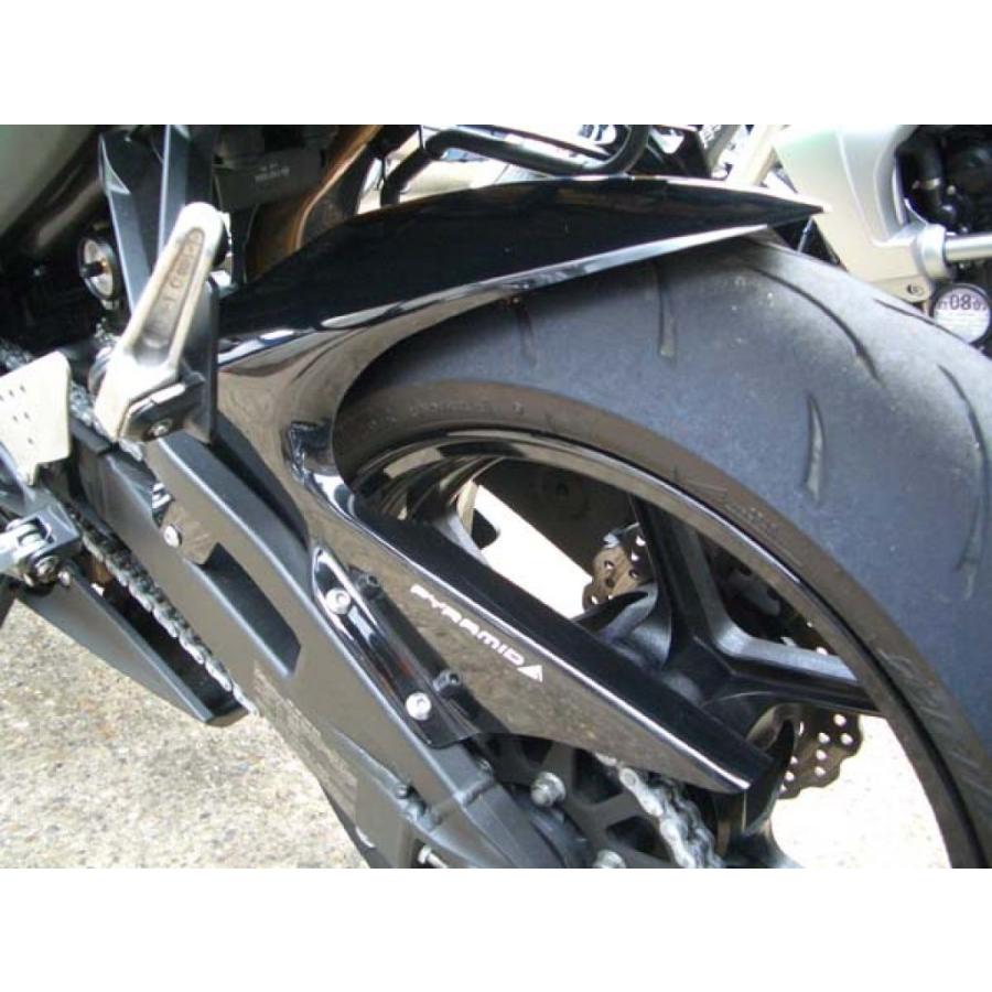 PYRAMID PLASTICS - Pyramid Plastics 金字塔可塑性物質 後押しどろ除け(Hugger) 手あい：Black ZX6R 2007-2009 KAWASAKI カワサキ 後押しどろ除け どろ除けかかわり合い 飾りつけ 車、バイク、自転車-外装パーツ
