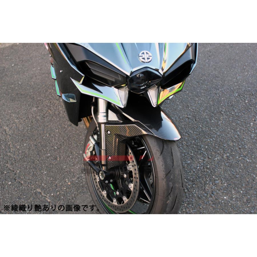 SPEEDRA スピードラ フロントフェンダー ドライカーボン タイプ：平織り艶消し NINJA H2 SX/SE H2/H2R ZX-10R KAWASAKI カワサキ フェンダー関連 外装 | SPEEDRA