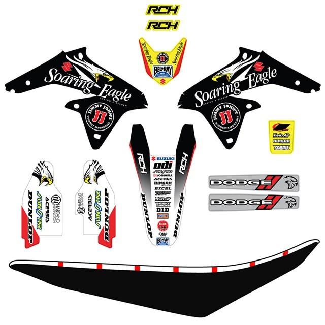 US SUZUKI 北米スズキ純正アクセサリー Rch グラフィックスキット RM-Z250  (Rch Graphics Kit Rm-Z250) RM-Z250 SUZUKI スズキ｜webike02