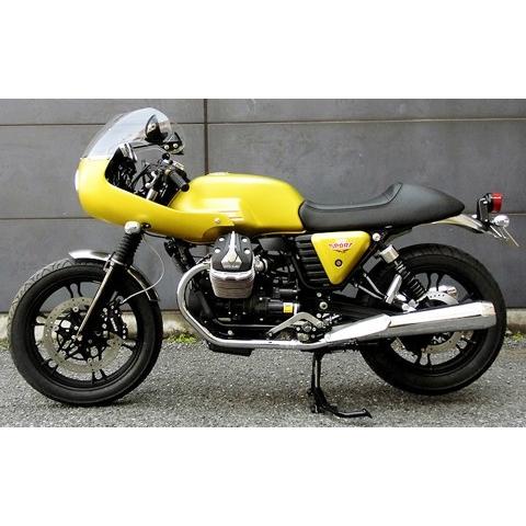 ハーフカウル 石塚工房 汎用品 FRP A-TECH（エーテック） ハーフカウルキット 素材：FRP／黒(FB) V7 RACER