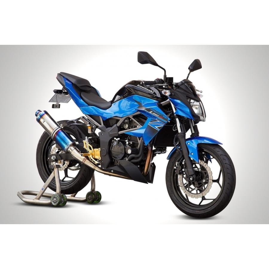 K-FACTORY ケイファクトリー FRC ステンレス フルエキゾーストマフラー タイプ：キャタ付き仕様 Z250SL KAWASAKI カワサキ マフラー