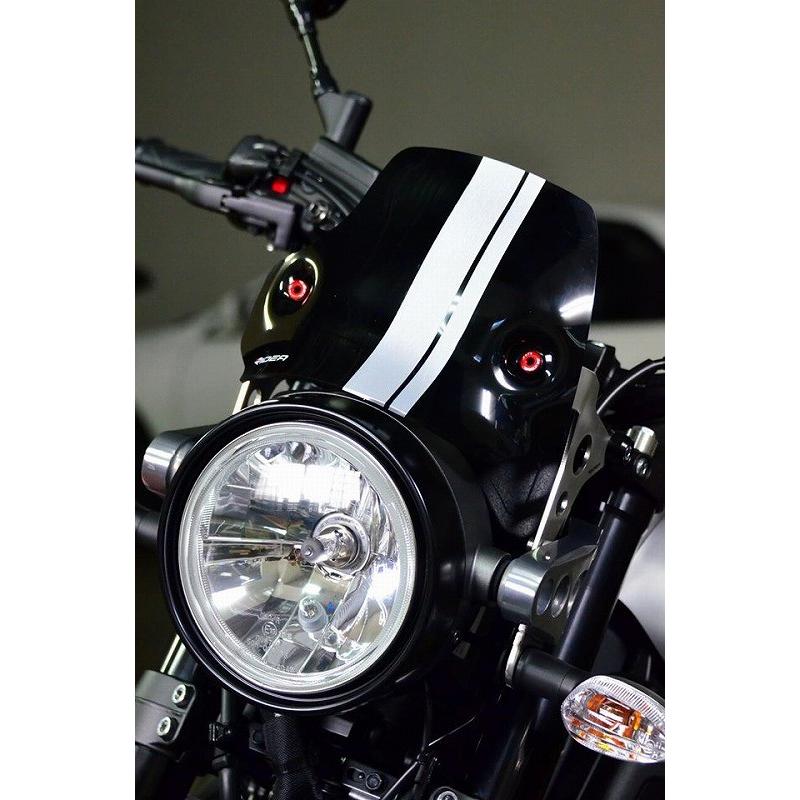 RIDEA リデア ウィンドスクリーン スクリーンボルトカラー：ブルー / スクリーン本体：ダークスモーク XSR900 YAMAHA ヤマハ メーターバイザー カウル関連 外装_3
