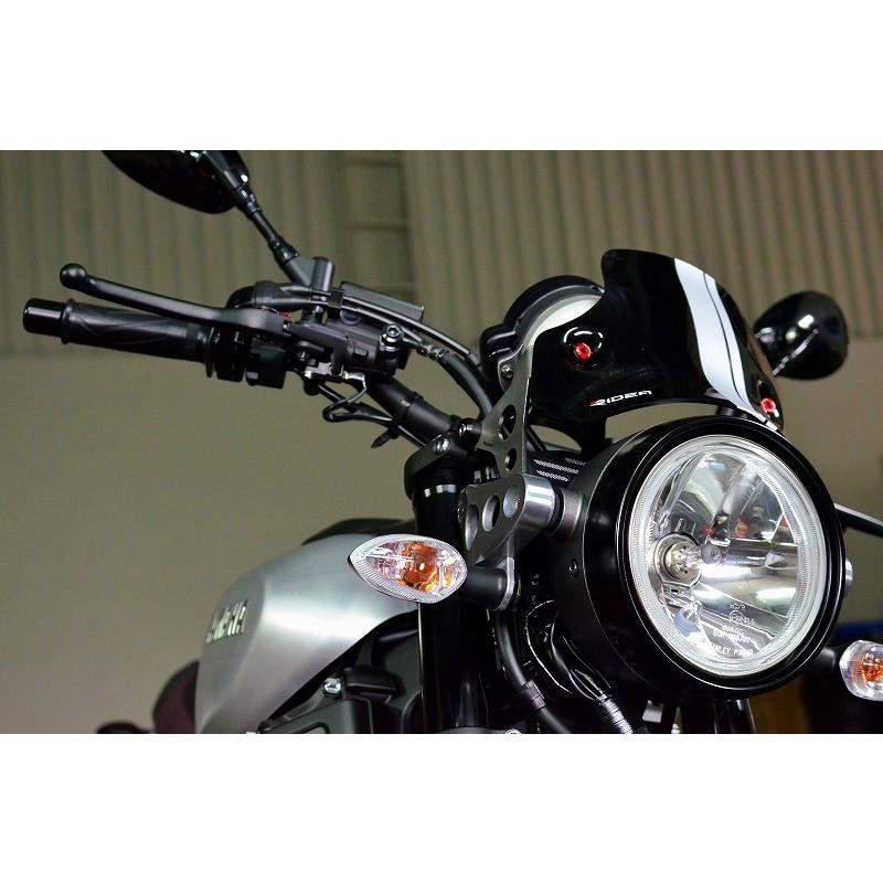 RIDEA リデア ウィンドスクリーン スクリーンボルトカラー：ブルー / スクリーン本体：ダークスモーク XSR900 YAMAHA ヤマハ メーターバイザー カウル関連 外装_7