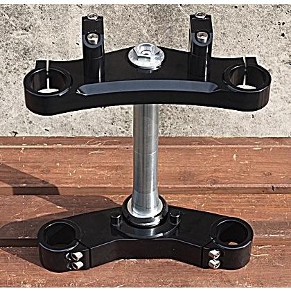 BORE ACE ボアエース フォーク径35mmオフセット35mm 特殊ステムキット バーハン用 カラー：シルバーアルマイト SR YAMAHA ヤマハ ハンドル