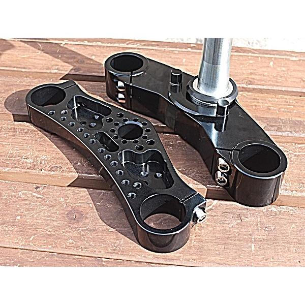 BORE ACE ボアエース フォーク径35mmオフセット35mm 特殊ステムキット バーハン用 カラー：シルバーアルマイト SR YAMAHA ヤマハ ハンドル