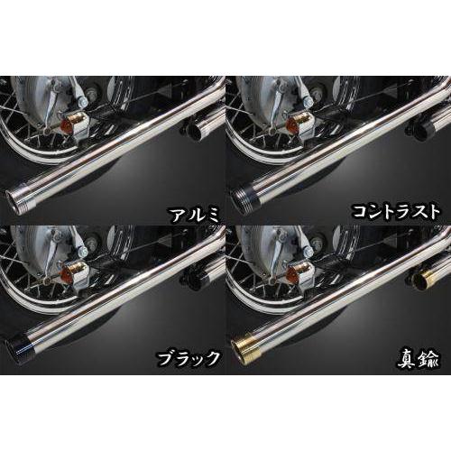 Garage T\u0026F ガレージ ドラッグパイプマフラー タイプ2 マフラーエンド付き(ブラック) / 2009年式以降のモデル(インジェクション仕様) YAMAHA ヤマハ_3