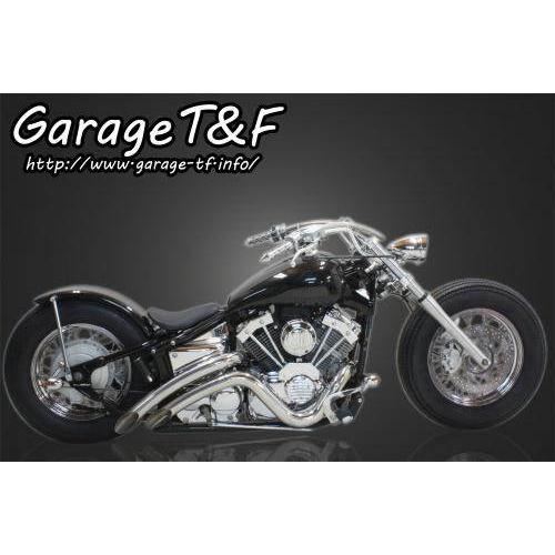 YAMAHA ドラッグスター400 ベントマフラー Garage T＆F ガレージ ベントマフラー タイプ2 ドラッグスター400