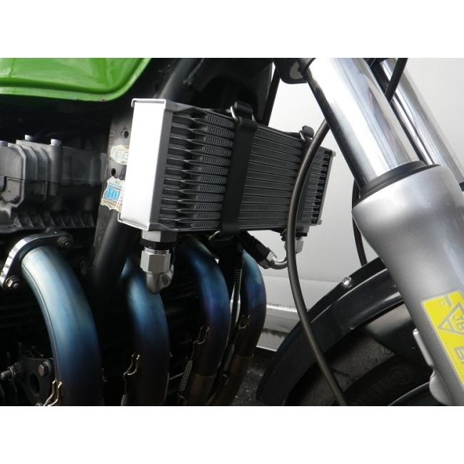 SPEED SHOP ITO スピードショップイトウ J用上内回し9インチオイルクーラーキット カラー：シルバー(コア)／シルバーアルマイト(ステー) / タイプ：13段_3