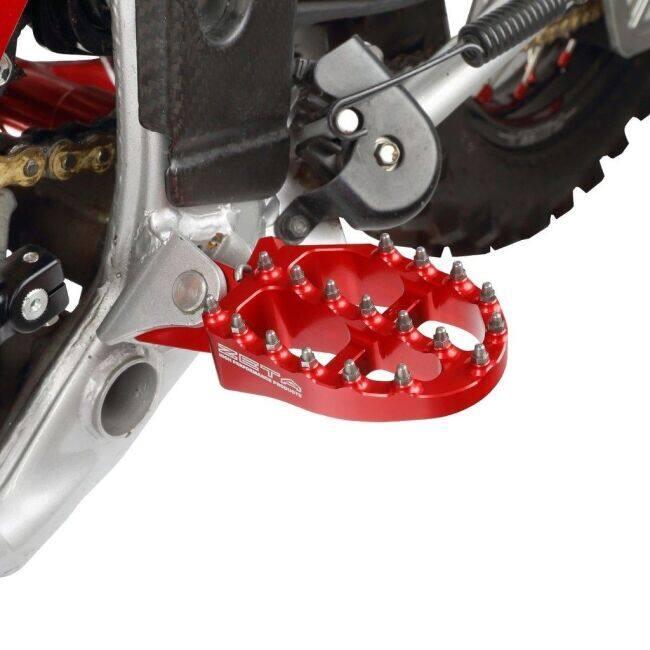 ZETA RACING ジータ レーシング アルミニウムフットペグ カラー：レッド HONDA ホンダ フットペグ ステップ 足回り